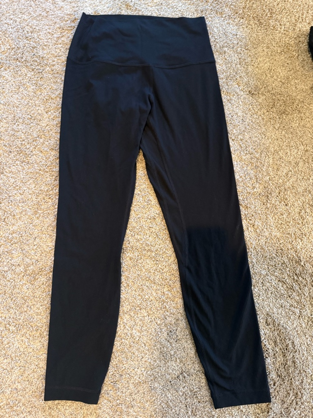 lululemon athletica Black Ribbed High-Rise Align Leggings
